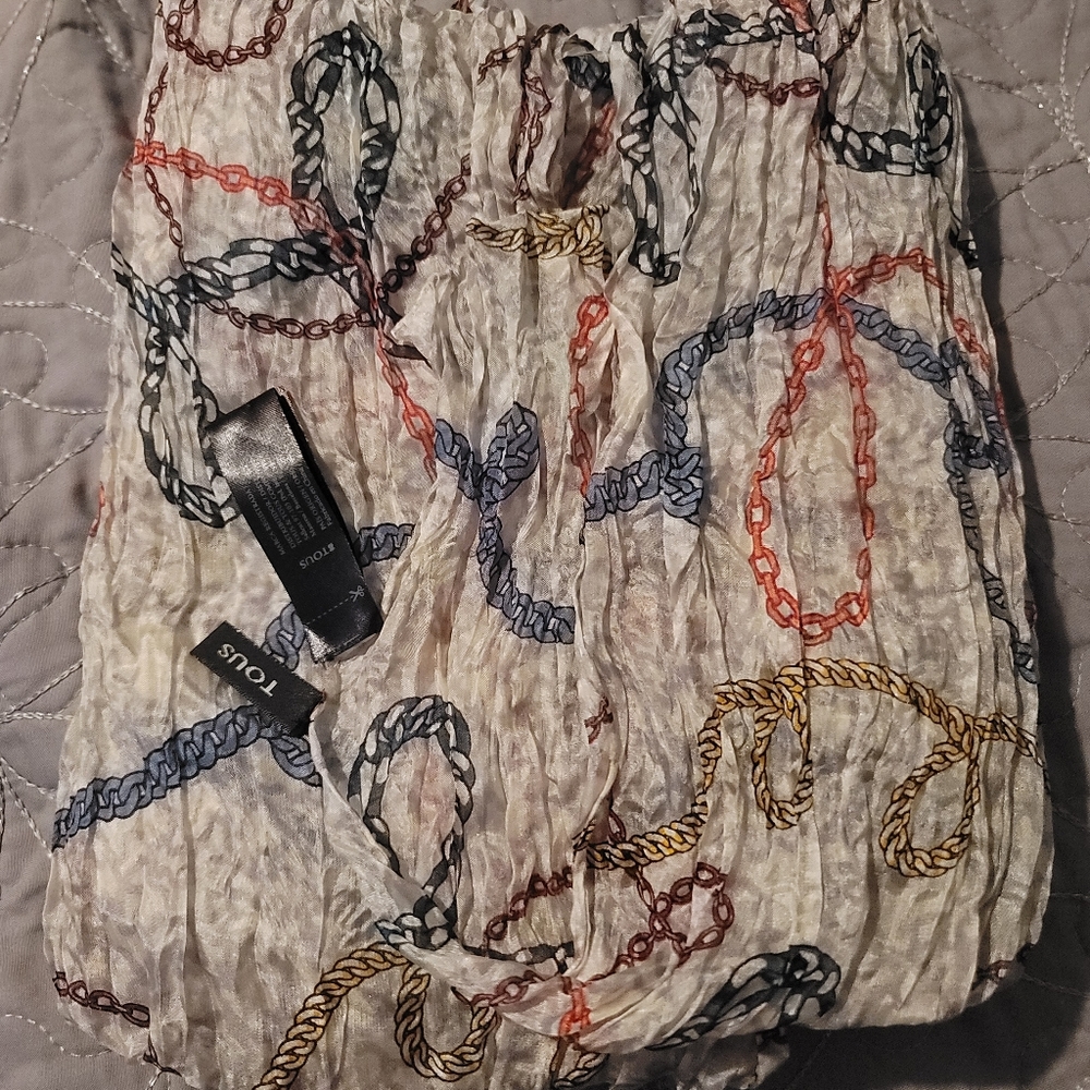 Tous silk scarf